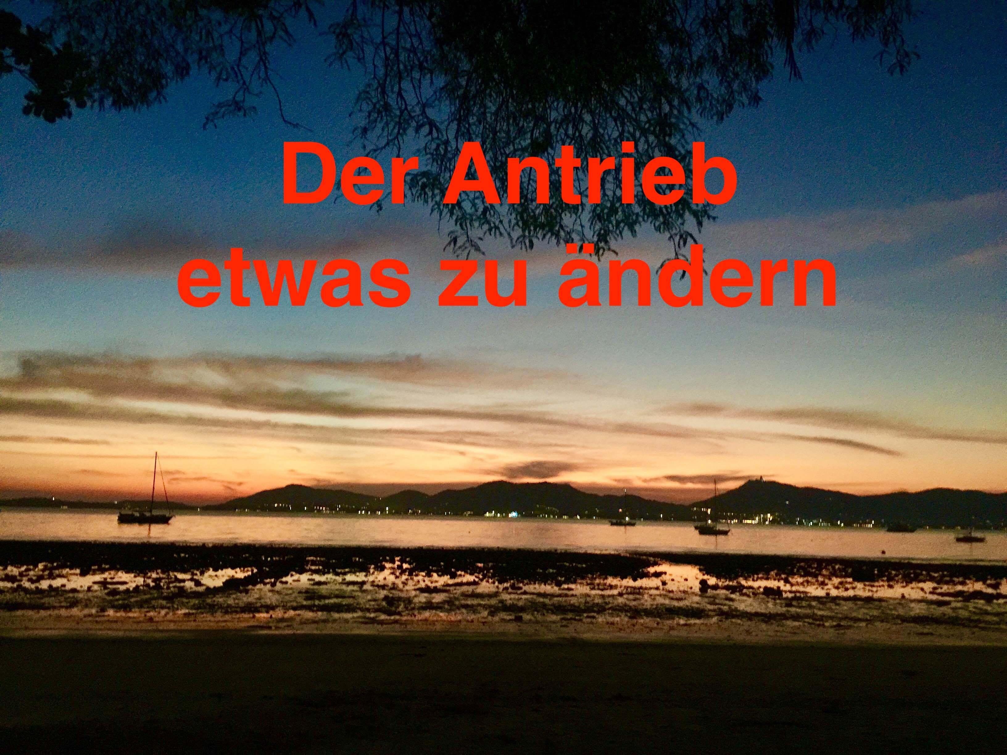 Antrieb etwas zu &auml;ndern
